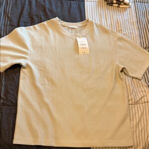 Zara Men's Beige T-Shirt